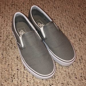Gray Slip-on Vans